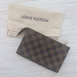 Louis Vuitton Brown Checkered Clutch